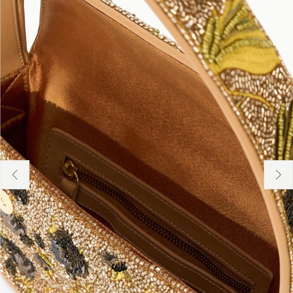 NWT STAUD TOMMY BEADED BAG VINTAGE FLORAL - Picture 7 of 9